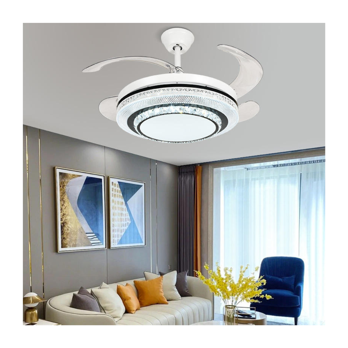 Aurora Crystal Fan